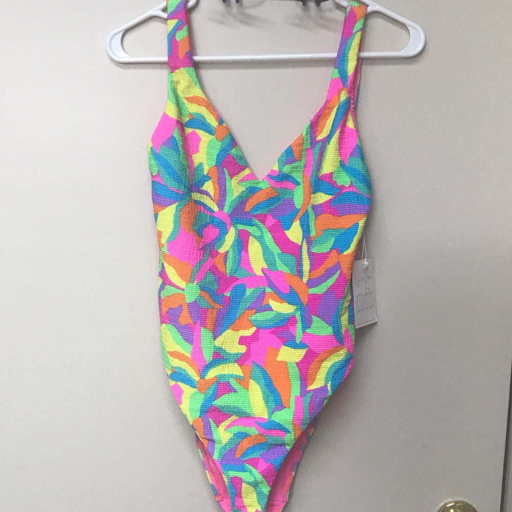Show Me Your MuMu Multicolor Abstract Swimsuit